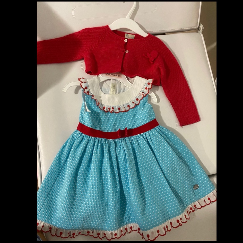 baby girl european dress with cardigan! 24 months